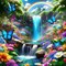 Waterfall Diamond Art Painting Kits for Adults- Landscape Diamond Painting Kits, Scenery 5D DIY Full Round Drill for Gift Home Wall Decor 14x14 Inch